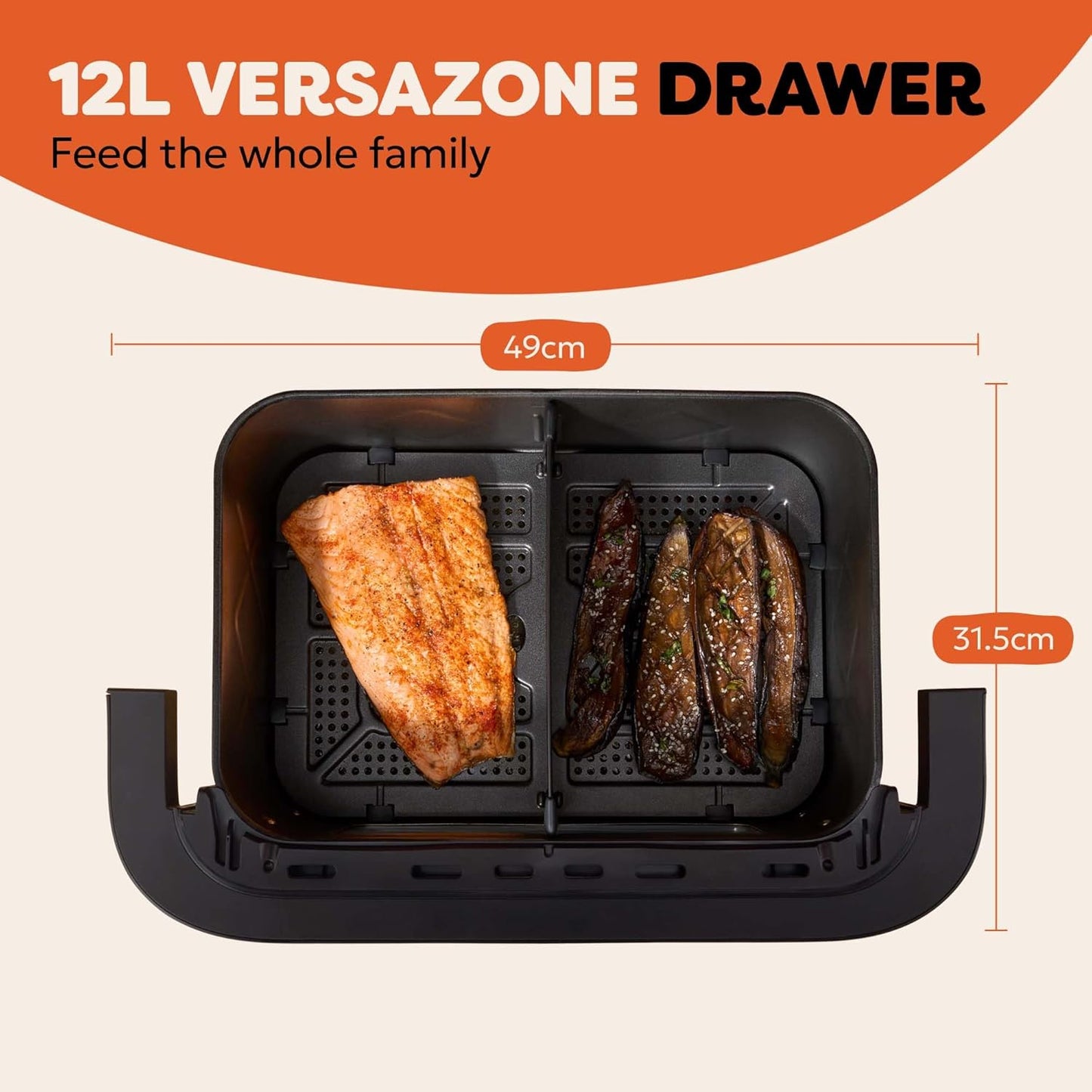 Instant Pot Vortex VersaZone 12L Air Fryer, PFAS Free, Large