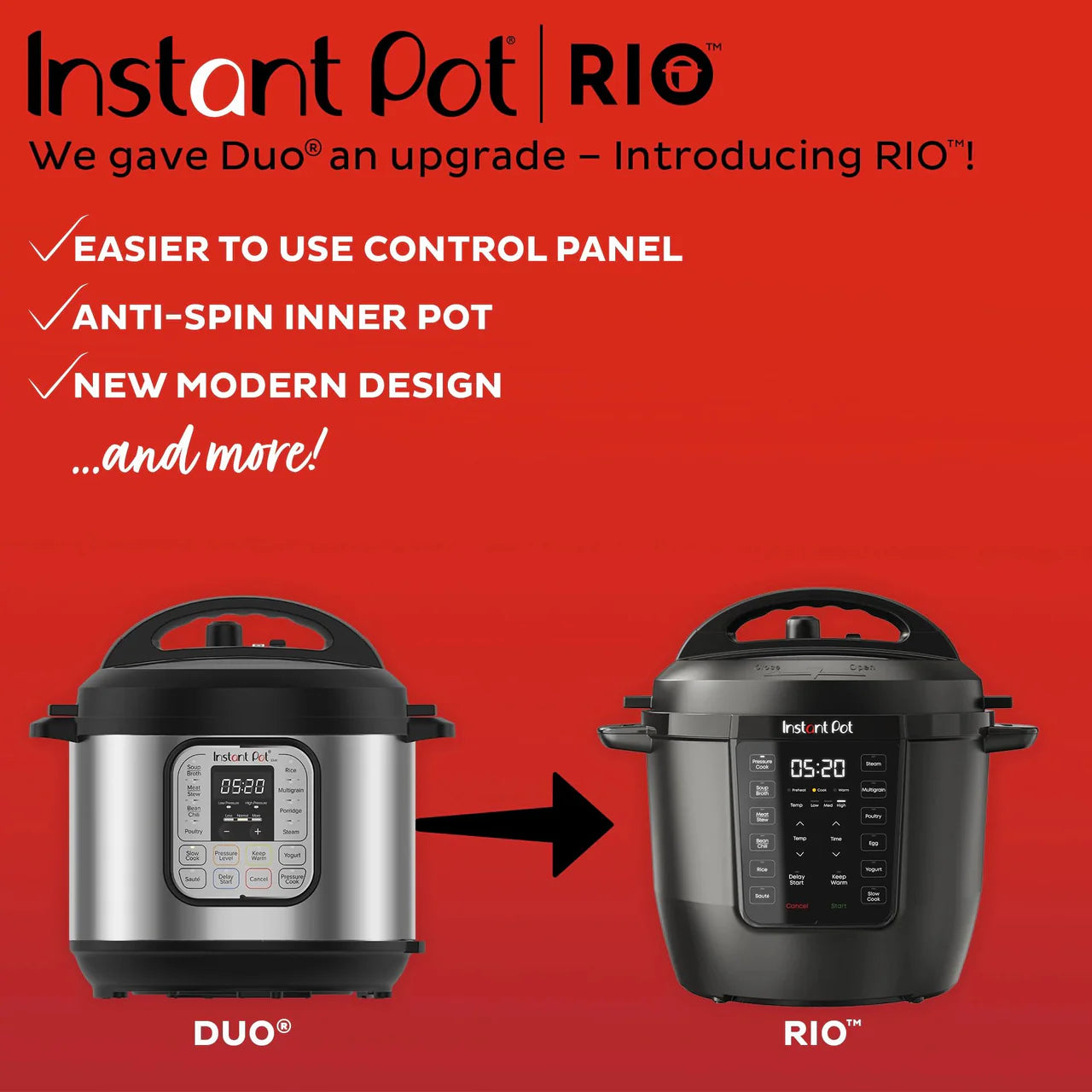 Instant Pot® 6QT RIO™ Multi-Cooker