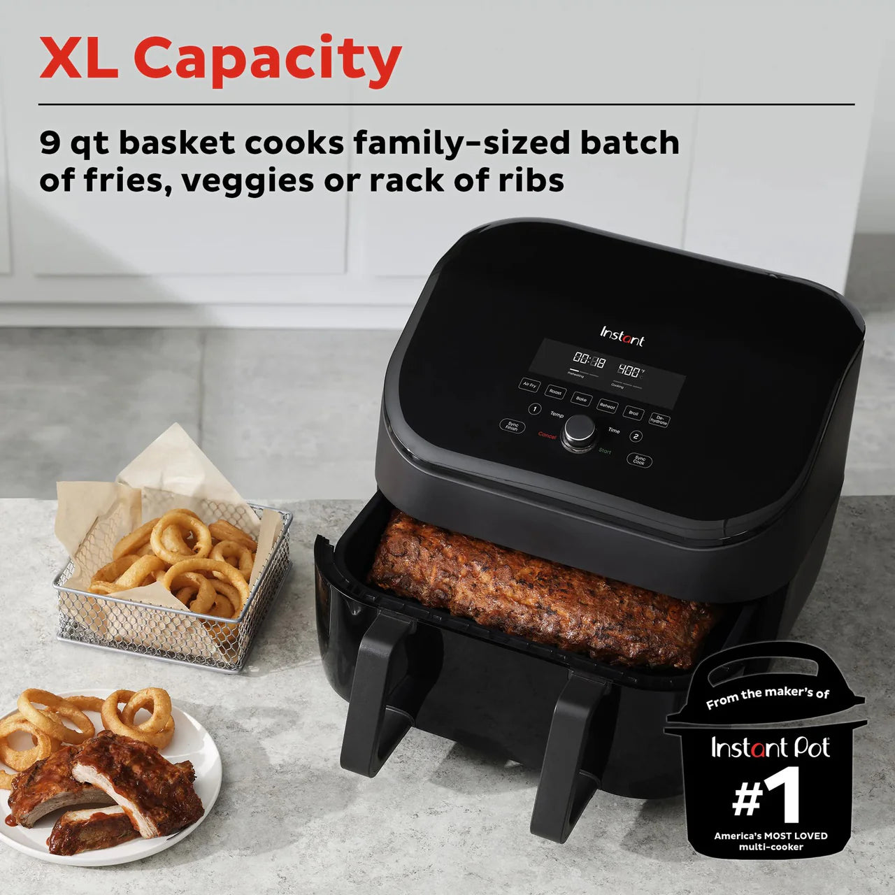 Instant Pot® 9QT VORTEX® Air Fryer with VersaZone™ Technology