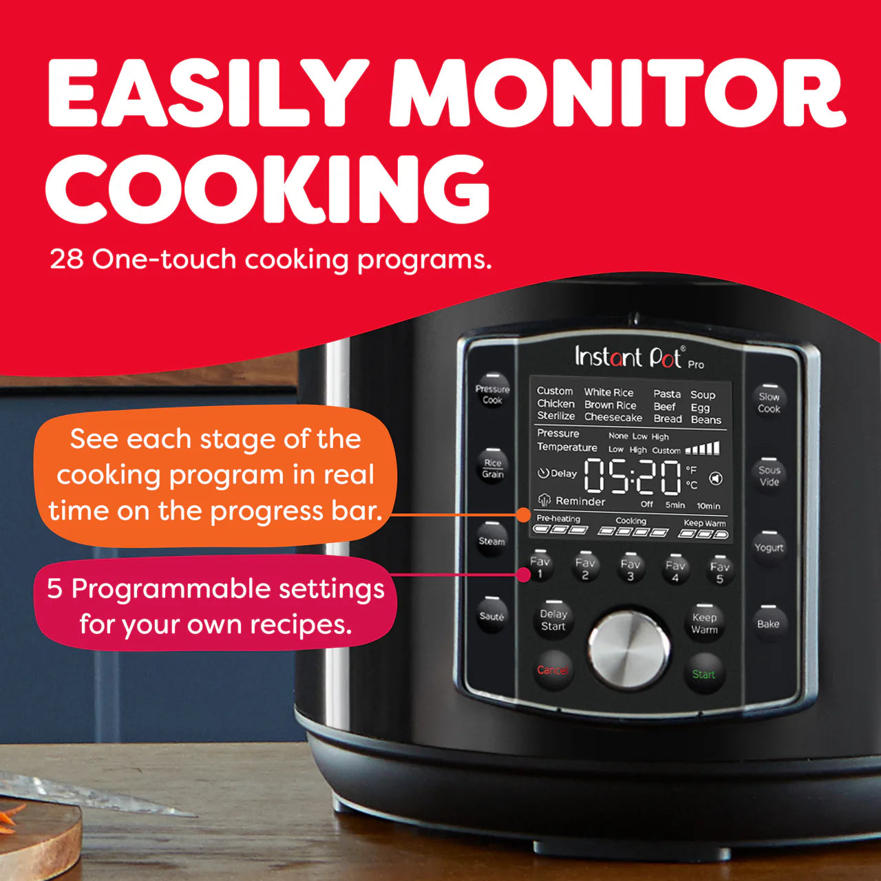 Instant Pot® Pro™ 8QT Multi-Use Pressure Cooker