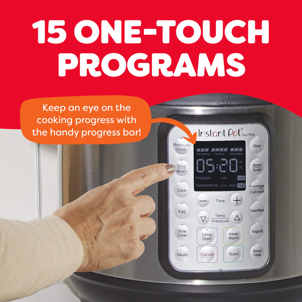 Instant Pot® DUO® Plus 6QT Multi-Use Pressure Cooker, V3