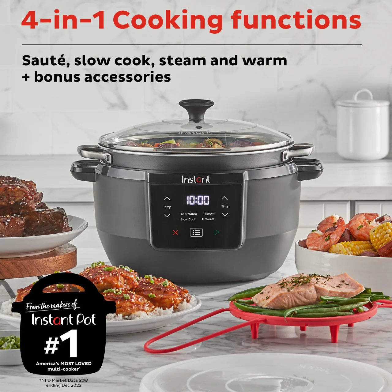 Instant Pot® Superior Cooker Slow Cooker + Multifunctional Cooker