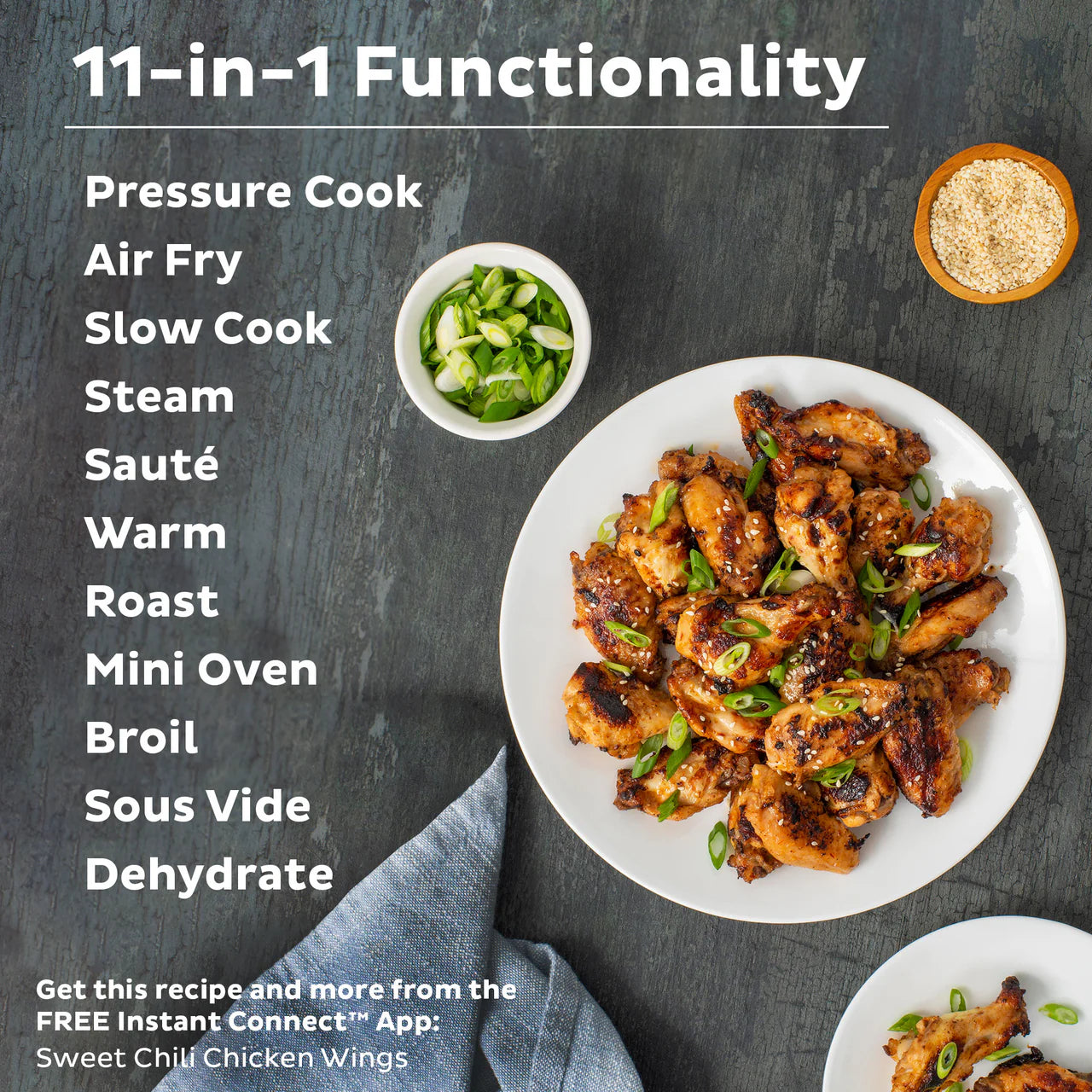Instant Pot® Duo™ Crisp™ + Air Fryer 8QT Multi-Use Pressure Cooker