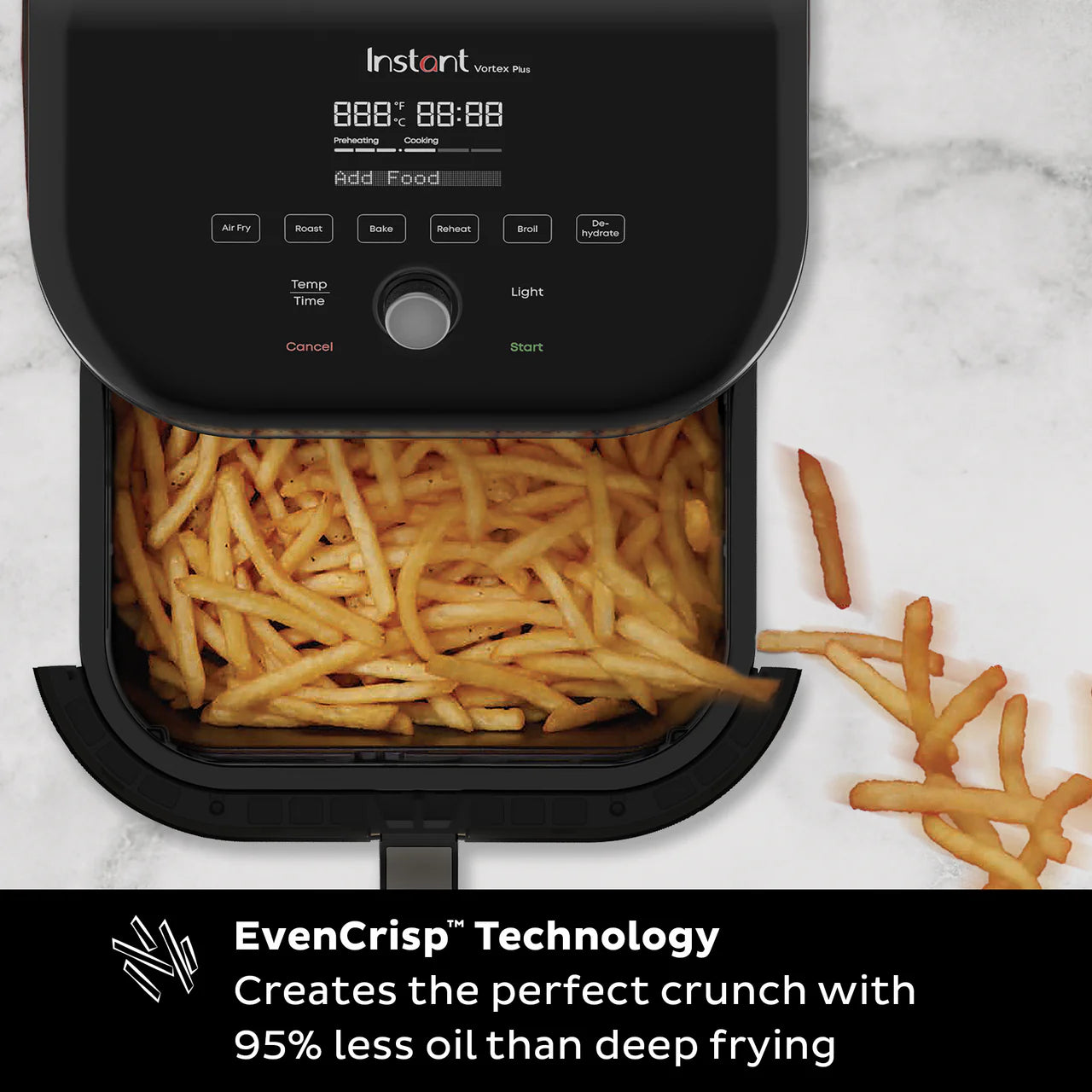 Instant Pot® Vortex® Plus 6QT Stainless Steel Air Fryer with ClearCook and OdorErase