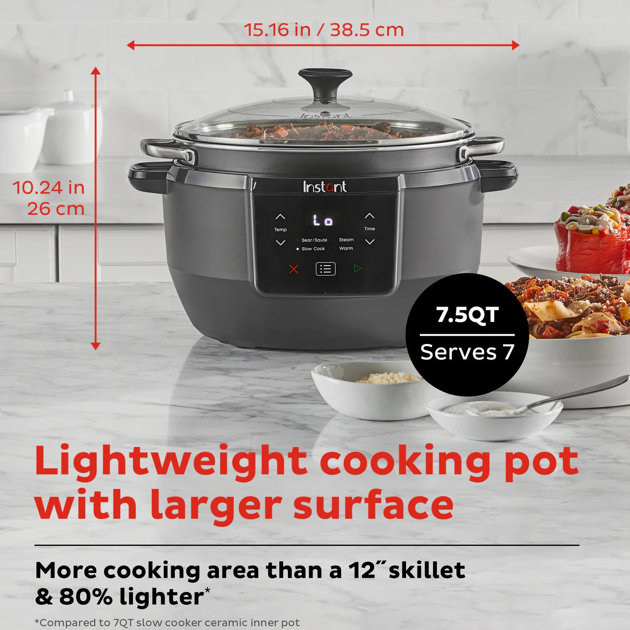 Instant Pot® Superior Cooker Slow Cooker + Multifunctional Cooker