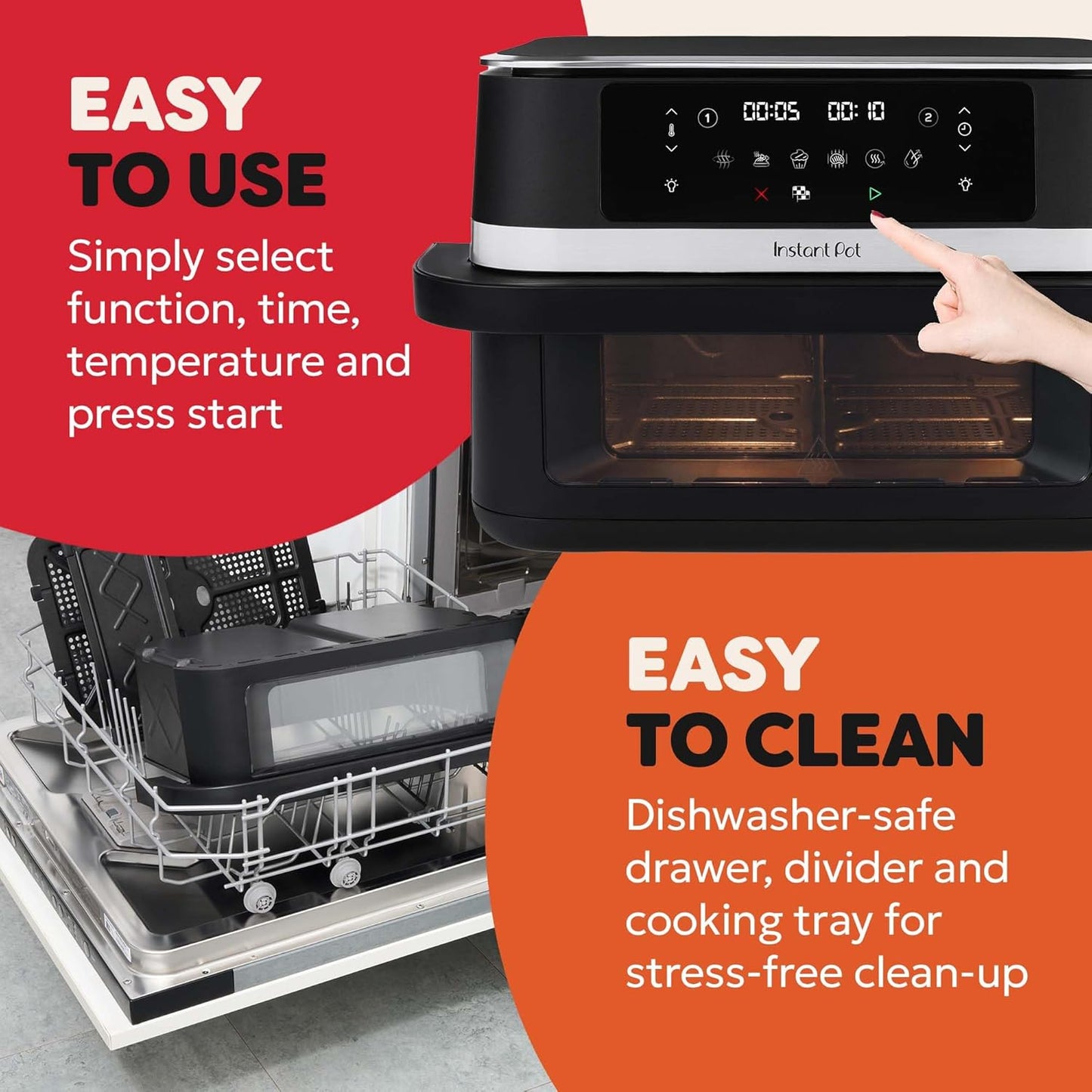 Instant Pot Vortex VersaZone 12L Air Fryer, PFAS Free, Large
