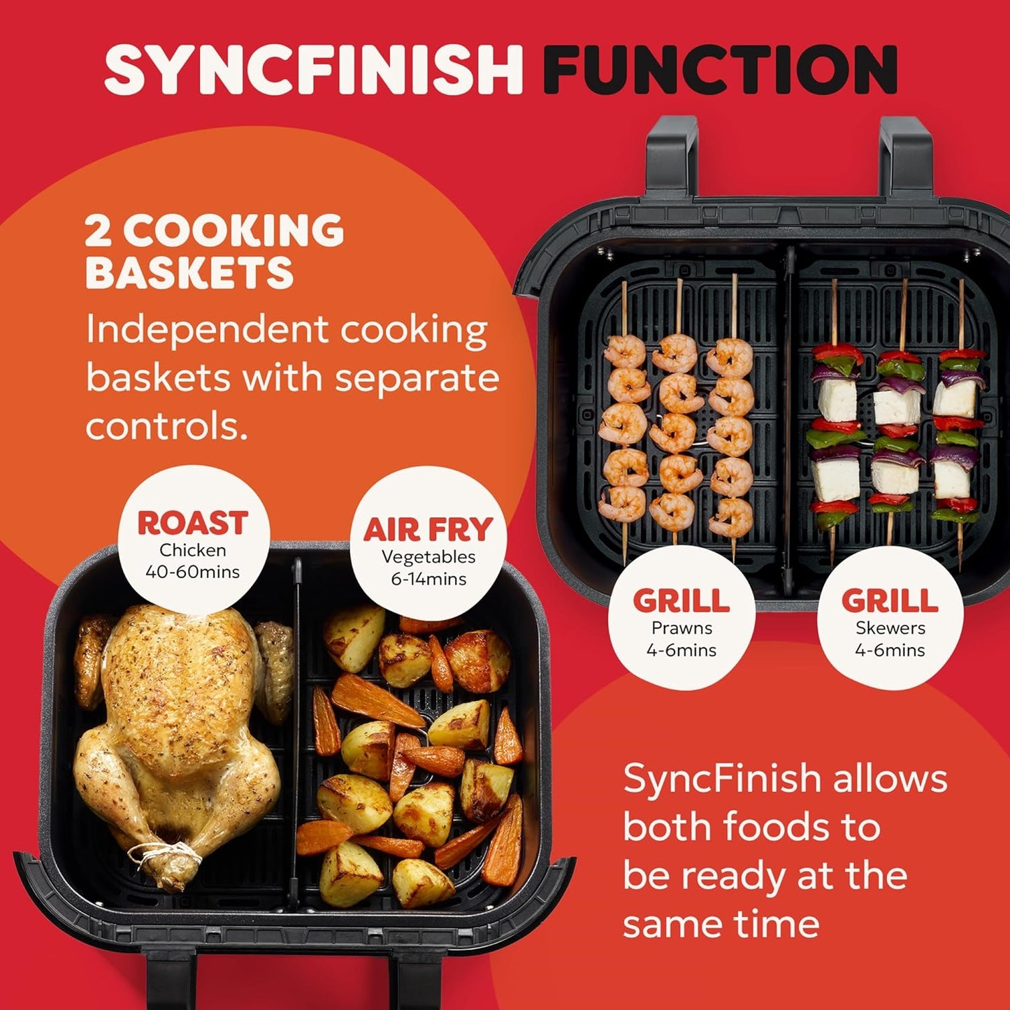 Instant Pot - Versazone Dual Black Air Fryer - Large 8.5L